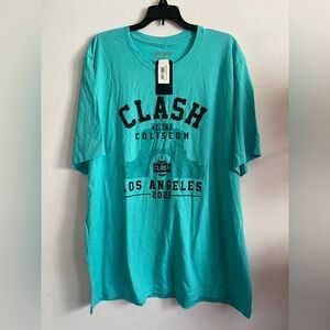 Nascar Clash at the Coliseum Turquoise Tee